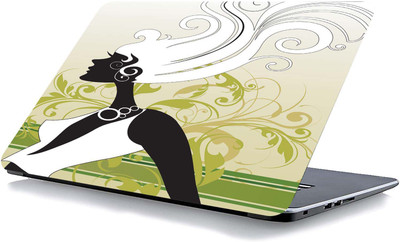 qth COLOURFULL LAP-7491 VINYL Reusable Laptop Skin Compatible for 15.6 inch(Theme: Spiritual)