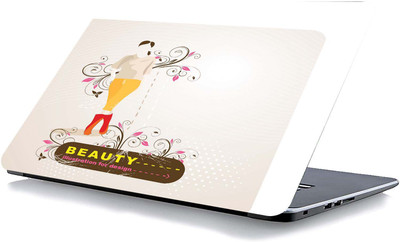 qth COLOURFULL LAP-7528 VINYL Reusable Laptop Skin Compatible for 15.6 inch(Theme: Spiritual)
