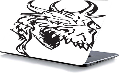 qth SKULL LAP-7022 VINYL Reusable Laptop Skin Compatible for 15.6 inch(Theme: Spiritual)