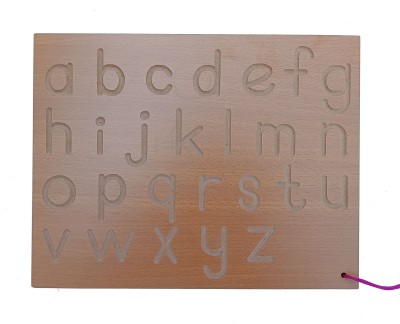 MECDOIT INTERNATIONAL Small Alphabet Writing Tracing Board(Brown)