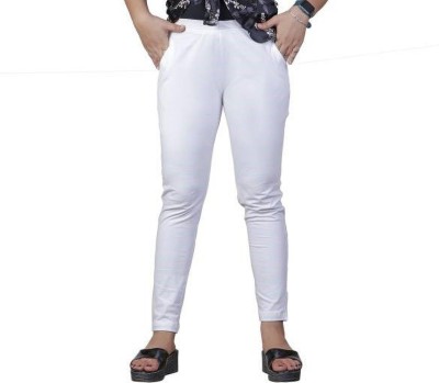Vijay Footed  Ethnic Wear Legging(White, Solid)