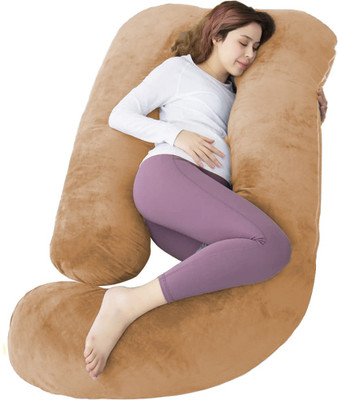 OneNonly Microfibre Solid Pregnancy Pillow Pack of 1(Mustard)