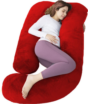 OneNonly Microfibre Solid Pregnancy Pillow Pack of 1(Red)