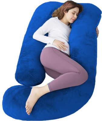OneNonly Microfibre Solid Pregnancy Pillow Pack of 1(Royal Blue)