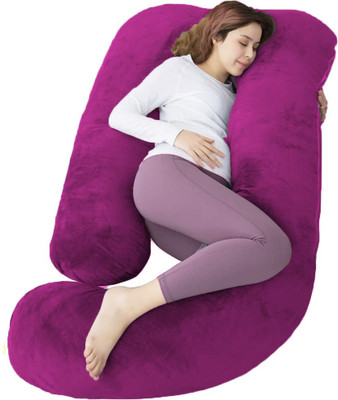 OneNonly Microfibre Solid Pregnancy Pillow Pack of 1(Wine)