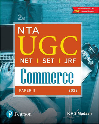 NTA UGC NET/SET/JRF: Paper II - Commerce | Second Edition | By Pearson Paperback – 20 January 2022(Paperback, by KVS Madaan (Author))