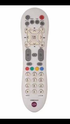 Savaliya Enterprise remote compatible For  Videocon D2h Remote Controller(White)