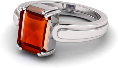 TODANI JEMS Metal Ruby Silver Plated Ring