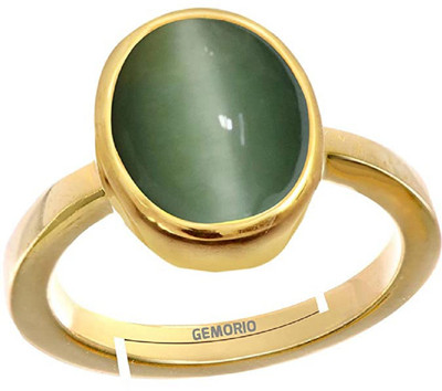 RATAN BAZAAR Ratan Bazaar Cat's Eye Stone Ring For Men and Women Copper Cat's Eye Gold Plated Ring