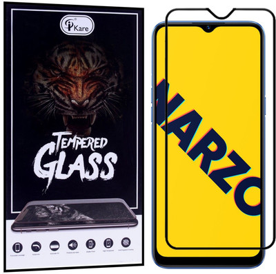 iKare Edge To Edge Tempered Glass for Realme Narzo 10A(Pack of 1)