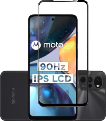 BRENZZ Edge To Edge Tempered Glass for Moto g22, MOTOROLA MOTO G22(Pack of 1)