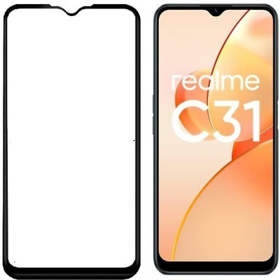 DMJHP Tempered Glass Guard for Realme C31(Pack of 1)