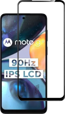 BRENZZ Edge To Edge Tempered Glass for Moto g22, MOTOROLA MOTO G22(Pack of 1)