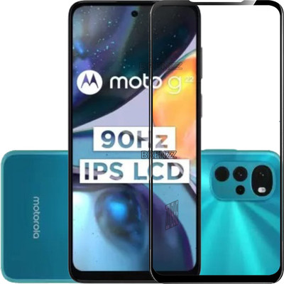 BRENZZ Edge To Edge Tempered Glass for Moto g22, MOTOROLA MOTO G22(Pack of 1)