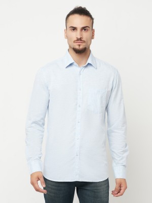 CRIMSOUNE CLUB Men Solid Casual Blue Shirt