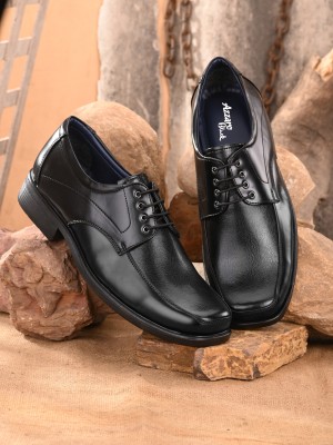 Azzaro Black Jumbo Lace Up Shoes For Men(Black , 45 Euro)