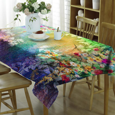 MESMERIZING DREAM Printed 4 Seater Table Cover(Multicolor, Polyester)