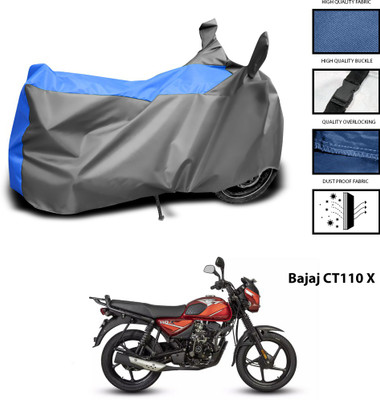 CODOKI Waterproof Two Wheeler Cover for Bajaj(Grey, Blue)