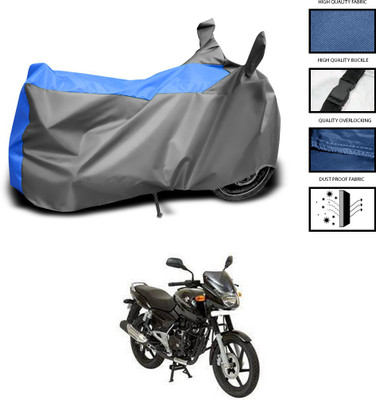 PAGORA Waterproof Two Wheeler Cover for Bajaj(Pulsar 180 DTS-i, Grey, Blue)