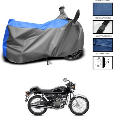 CODOKI Waterproof Two Wheeler Cover for Hero(Splendor Pro, Grey, Blue)