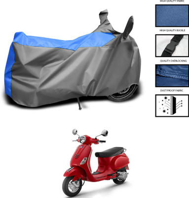 PAGORA Waterproof Two Wheeler Cover for Vespa(Urban Club, Grey, Blue)
