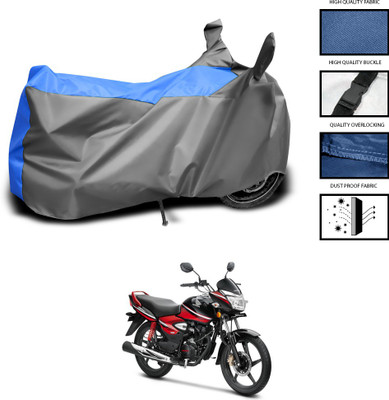 CODOKI Waterproof Two Wheeler Cover for Honda(CB Shine, Grey, Blue)