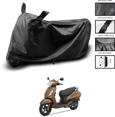 PAGORA Waterproof Two Wheeler Cover for TVS(Jupiter classic, Black)