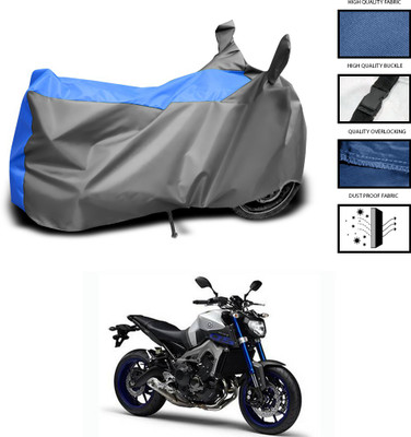 PAGORA Waterproof Two Wheeler Cover for Yamaha(MT-09, Grey, Blue)