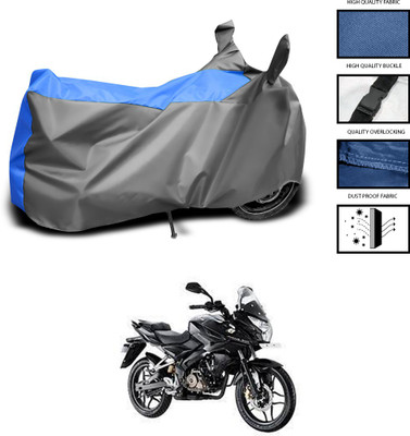 PAGORA Waterproof Two Wheeler Cover for Bajaj(Pulsar AS 150, Grey, Blue)