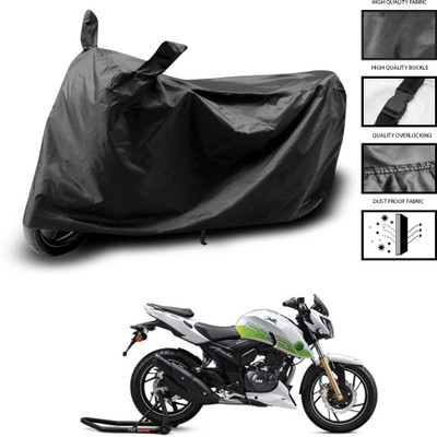 CODOKI Waterproof Two Wheeler Cover for TVS(Apache, Black)