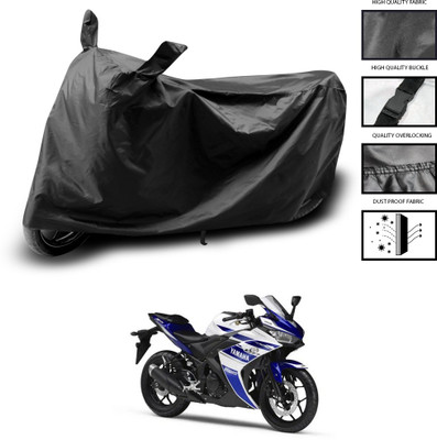 PAGORA Waterproof Two Wheeler Cover for Yamaha(YZF R25, Black)