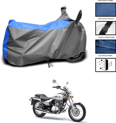PAGORA Waterproof Two Wheeler Cover for Bajaj(Eliminator, Grey, Blue)