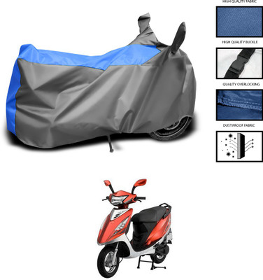 CODOKI Waterproof Two Wheeler Cover for TVS(Scooty Streak, Grey, Blue)