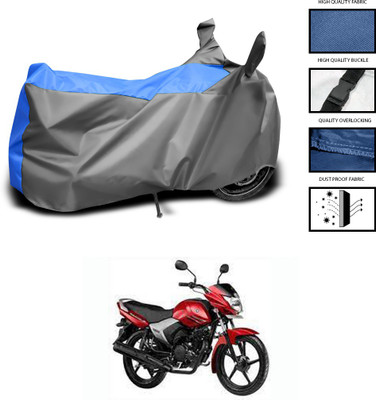 PAGORA Waterproof Two Wheeler Cover for Yamaha(Saluto, Grey, Blue)