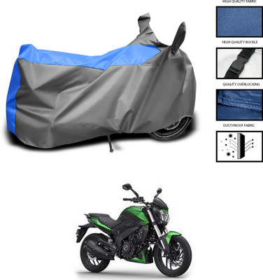 CODOKI Waterproof Two Wheeler Cover for Bajaj(Dominar 400, Grey, Blue)