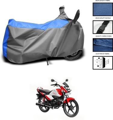 PAGORA Waterproof Two Wheeler Cover for Hero(Splendor I Smart, Grey, Blue)