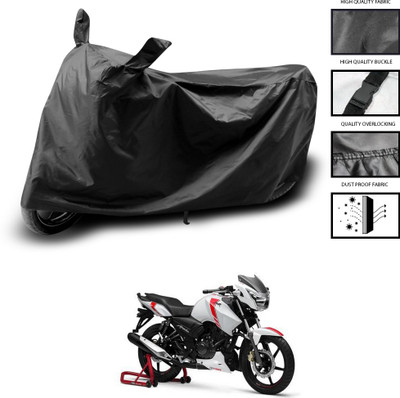 PAGORA Waterproof Two Wheeler Cover for TVS(Apache 150, Black)