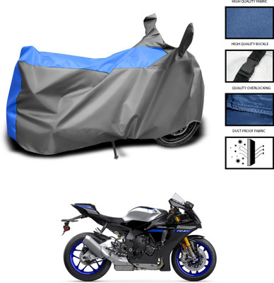 CODOKI Waterproof Two Wheeler Cover for Yamaha(YZF R1M, Grey, Blue)