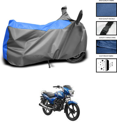 CODOKI Waterproof Two Wheeler Cover for TVS(Star City Plus, Grey, Blue)