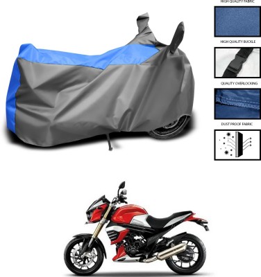 CODOKI Waterproof Two Wheeler Cover for Mahindra(Mojo UT 300, Grey, Blue)