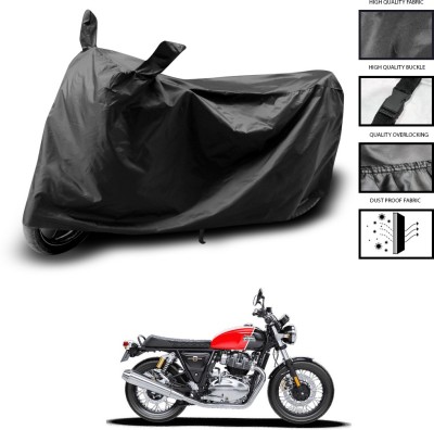 PAGORA Waterproof Two Wheeler Cover for Royal Enfield(Interceptor 650, Black)