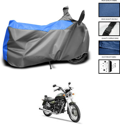 PAGORA Waterproof Two Wheeler Cover for Royal Enfield(Thunderbird 500, Grey, Blue)