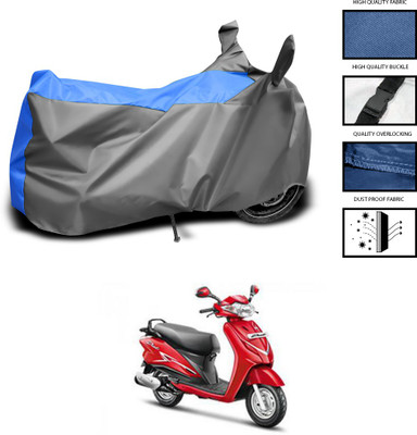 CODOKI Waterproof Two Wheeler Cover for Hero(Moto Corp Duet, Grey, Blue)