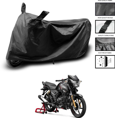 CODOKI Waterproof Two Wheeler Cover for TVS(Apache RTR 160, Black)