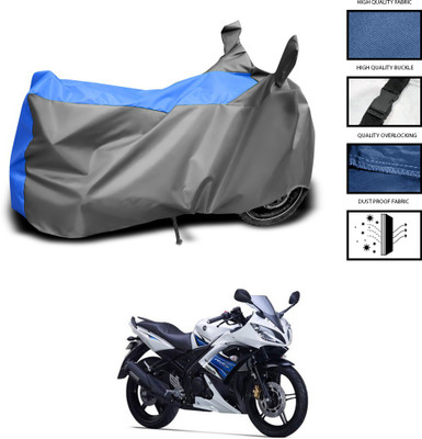 CODOKI Waterproof Two Wheeler Cover for Yamaha(YZF R15 S, Grey, Blue)