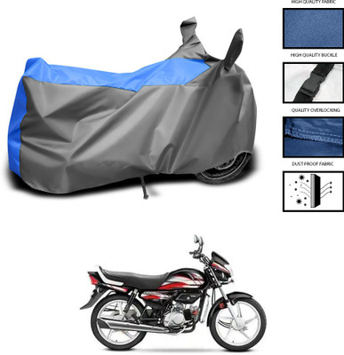 PAGORA Waterproof Two Wheeler Cover for Hero(MotoCorp Pleasure Plus, Grey, Blue)