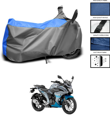 CODOKI Waterproof Two Wheeler Cover for Yamaha(Fazer 25, Grey, Blue)