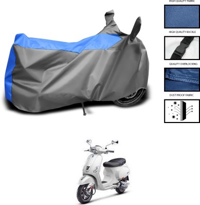 CODOKI Waterproof Two Wheeler Cover for Piaggio(Vespa SXL 150, Grey, Blue)