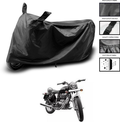 CODOKI Waterproof Two Wheeler Cover for Royal Enfield(Electra Delux, Black)