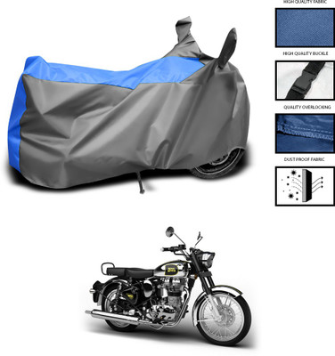 CODOKI Waterproof Two Wheeler Cover for Royal Enfield(Classic Chrome, Grey, Blue)